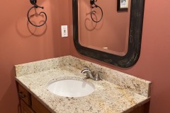 Colonial Cream powder room vanity top in Laplata, MD.