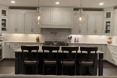 Fantasy Brown kitchen with huge island in Harwood, MD