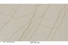 Calacatta Sahara quartz.
