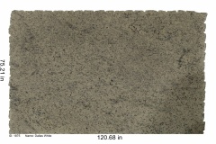 Dallas White granite.  Creamy white bedrock with tons of red garnet specks all throughout this stone.  Low price range.
