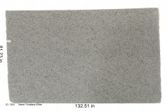 Forteleza White granite.  White overall with beige and black specks, lots of mica.  Does well with most color schemes.  Low price range.