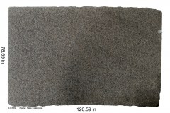 New Caledonia granite.  Small pebble like pattern with variations of grays and browns. Comes in polished and leathered finishes.  Low price range.